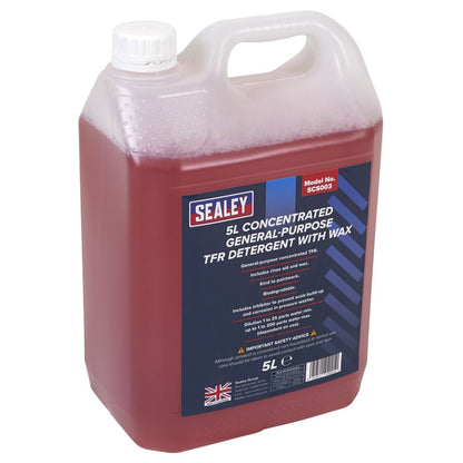 Sealey SCS003 TFR Detergent with Wax Concentrated 5L Sealey