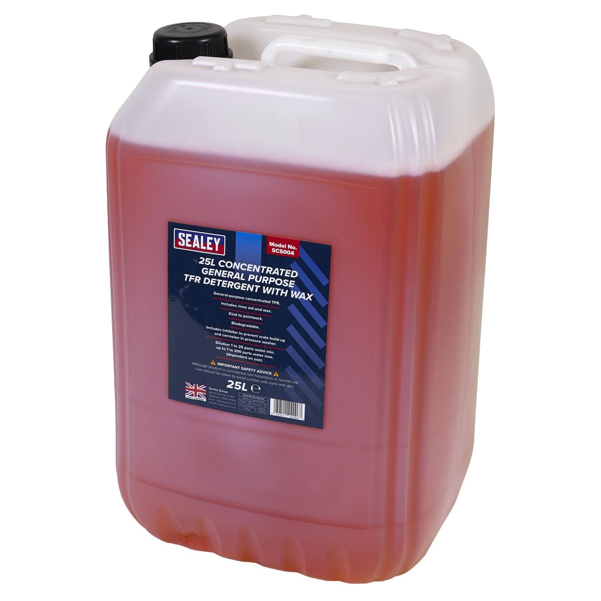 Sealey SCS004 TFR Detergent with Wax Concentrated 25L Sealey