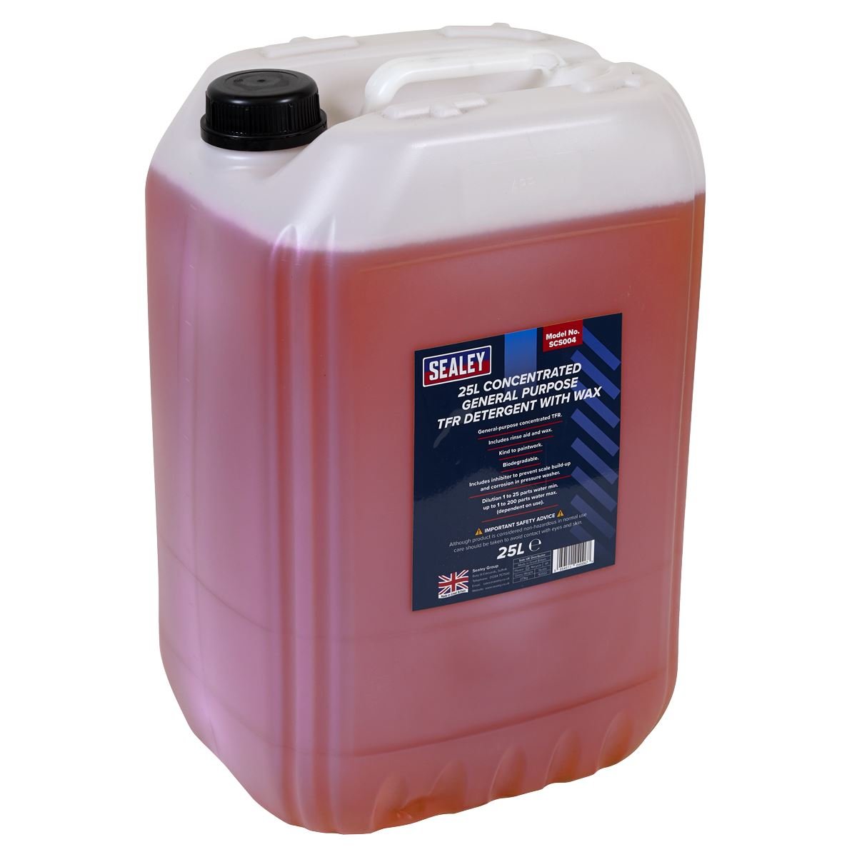 Sealey SCS004 TFR Detergent with Wax Concentrated 25L Sealey