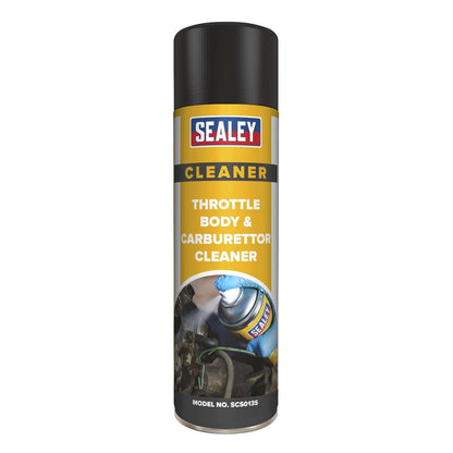 Sealey SCS013 Throttle Body & Carburettor Cleaner 500ml Pack of 6 Sealey