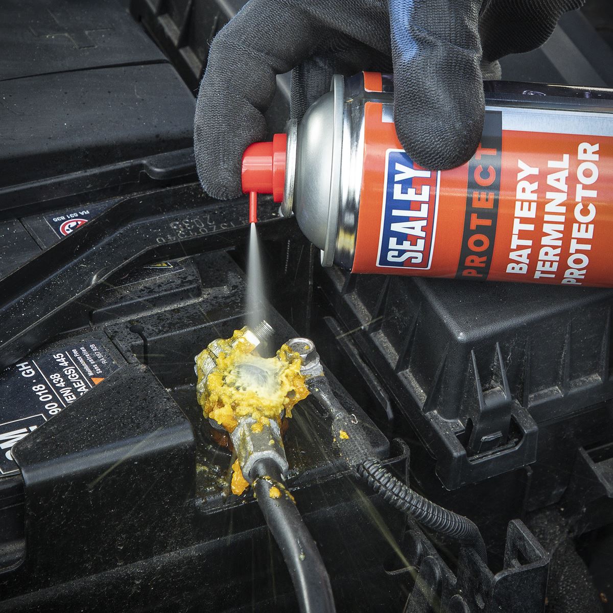 Sealey SCS015S Battery Terminal Protector 500ml Sealey