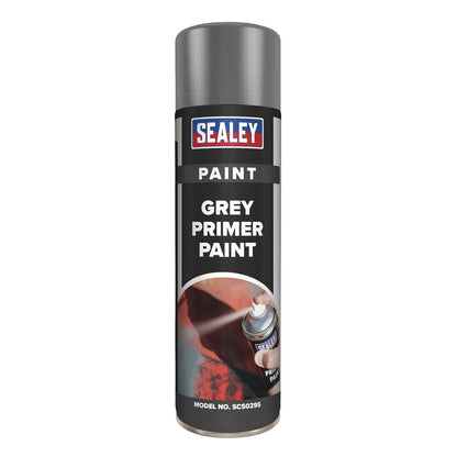 Sealey SCS029S Grey Primer Paint 500ml Sealey