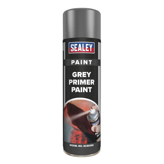 Sealey SCS029S Grey Primer Paint 500ml Sealey