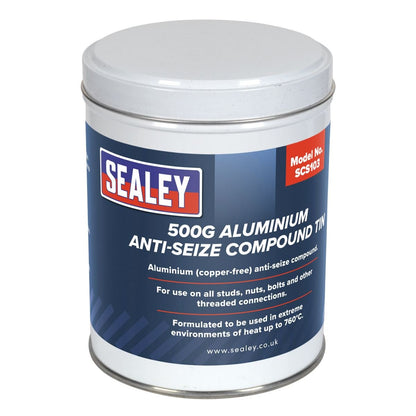 Sealey SCS103 Aluminium Anti-Seize Compound 500g Tin Sealey