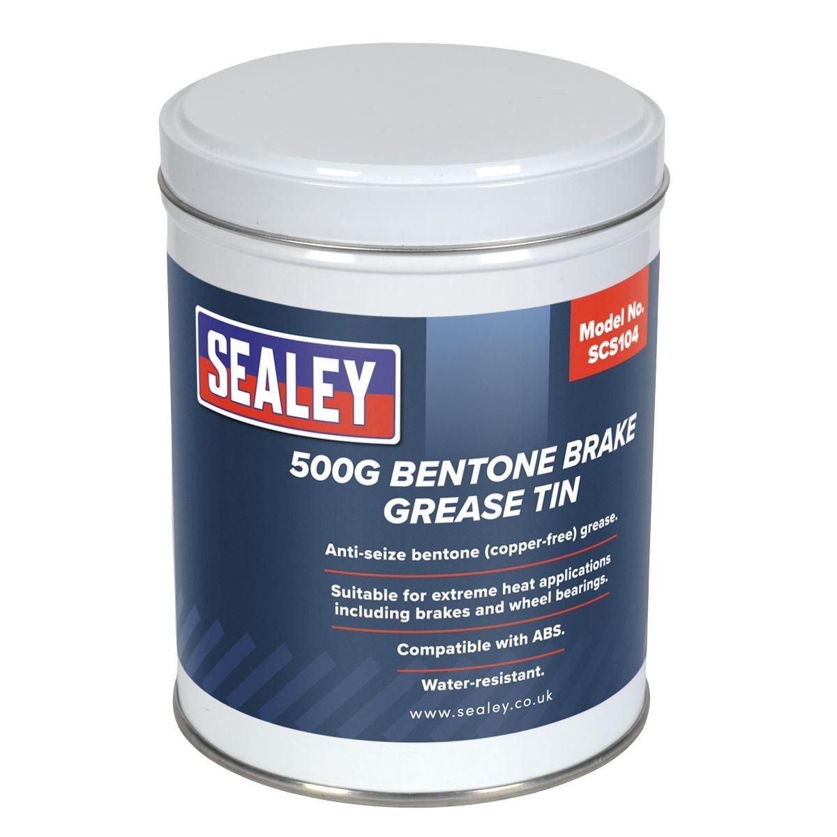 Sealey SCS104 Bentone Grease for Brakes 500g Tin Sealey