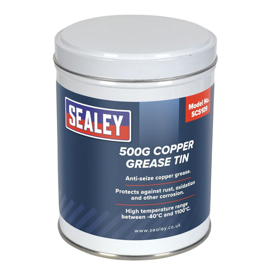 Sealey SCS109 Copper Grease 500g Tin Sealey