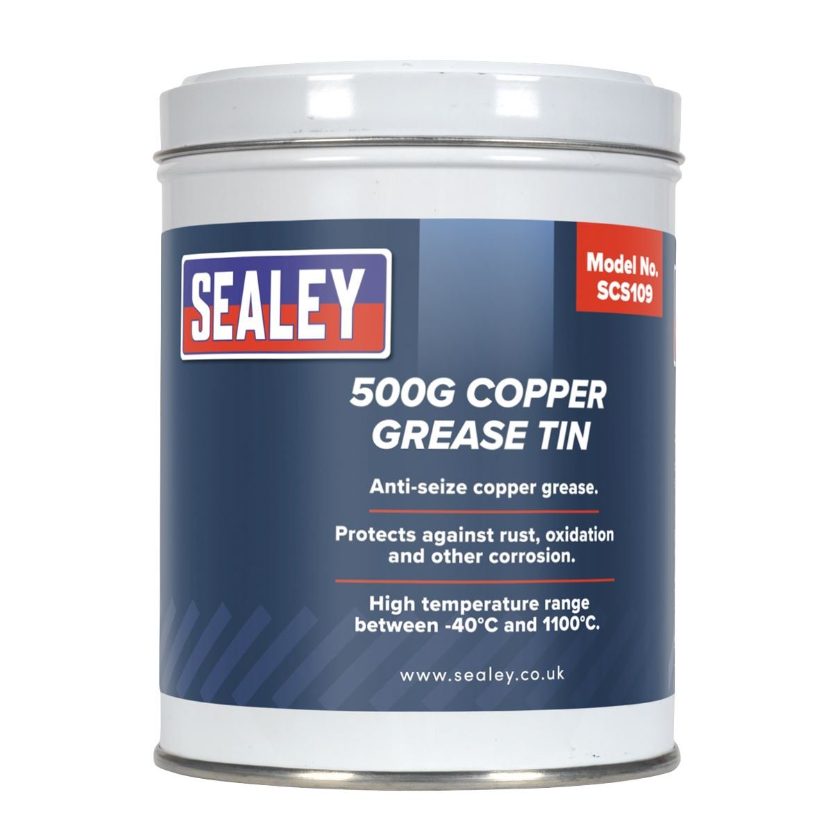 Sealey SCS109 Copper Grease 500g Tin Sealey