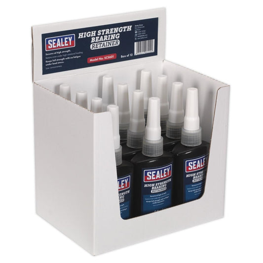 Sealey SCS601 Bearing Fit Retainer High Strength 50ml Pack of 12 Sealey