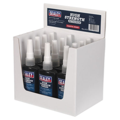 Sealey SCS638 High Strength Retainer 50ml Pack of 12 Sealey
