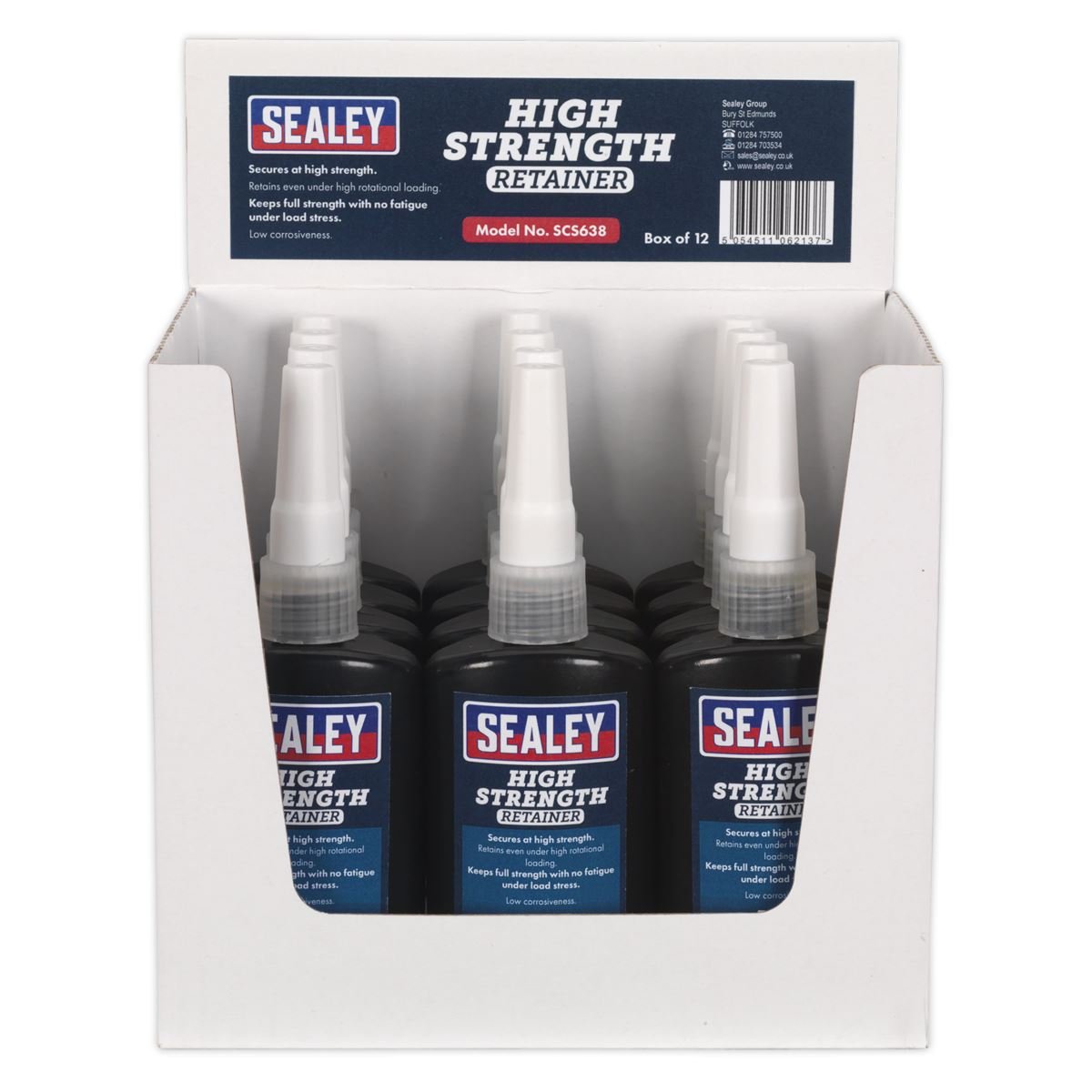 Sealey SCS638 High Strength Retainer 50ml Pack of 12 Sealey