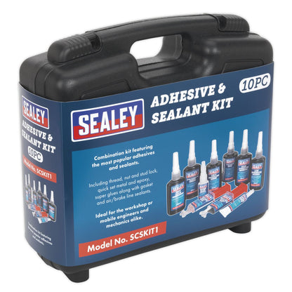 Sealey SCSKIT1 Adhesive & Sealant Kit 10pc Sealey
