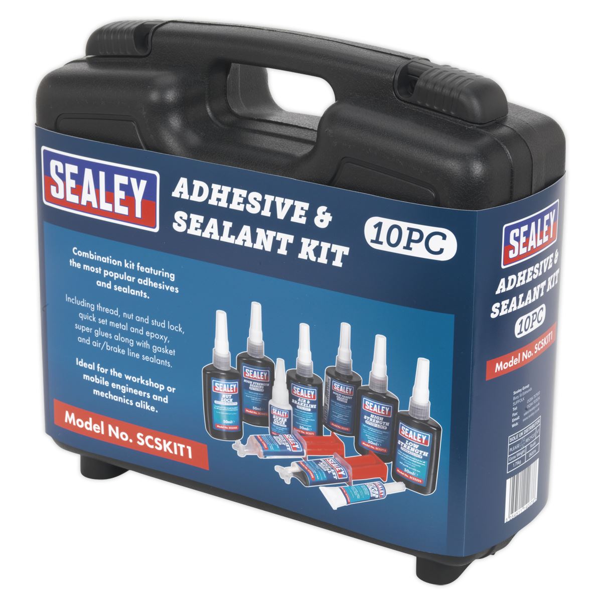Sealey SCSKIT1 Adhesive & Sealant Kit 10pc Sealey