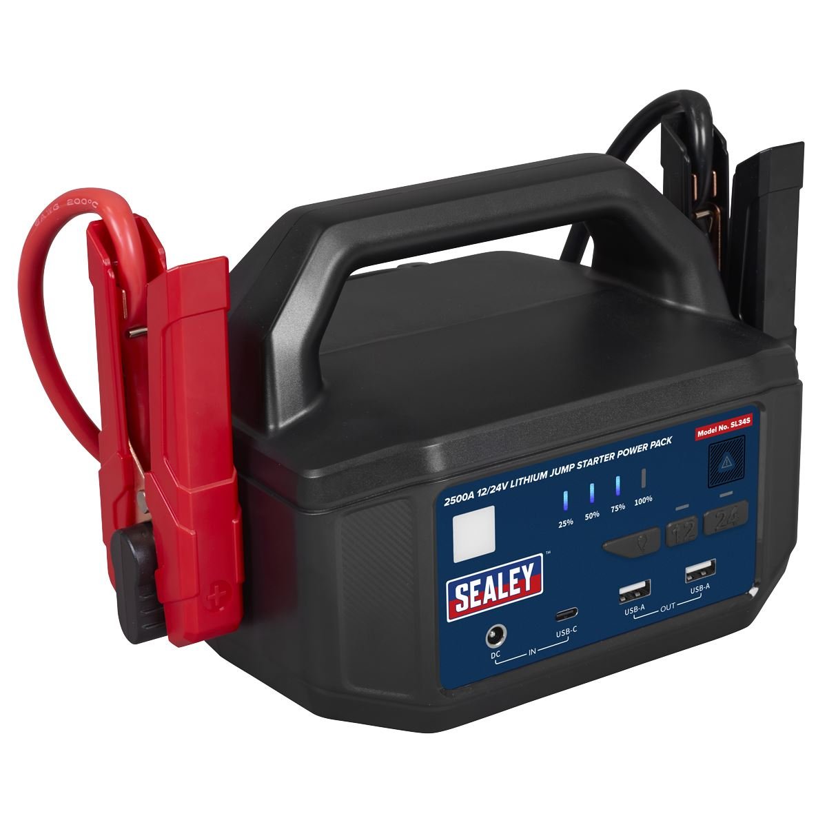 Sealey SL34S 2500A 12/24V Lithium Jump Starter Power Pack Sealey