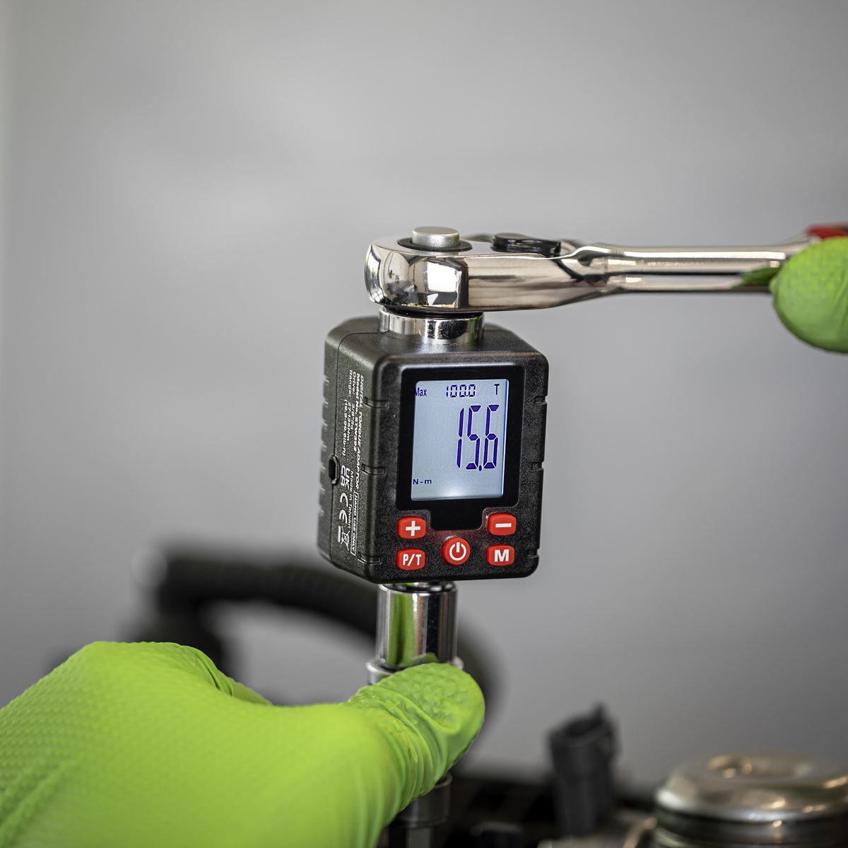 Sealey STW293 Digital Torque Adaptor 3/8"Sq Drive 27-135Nm Sealey