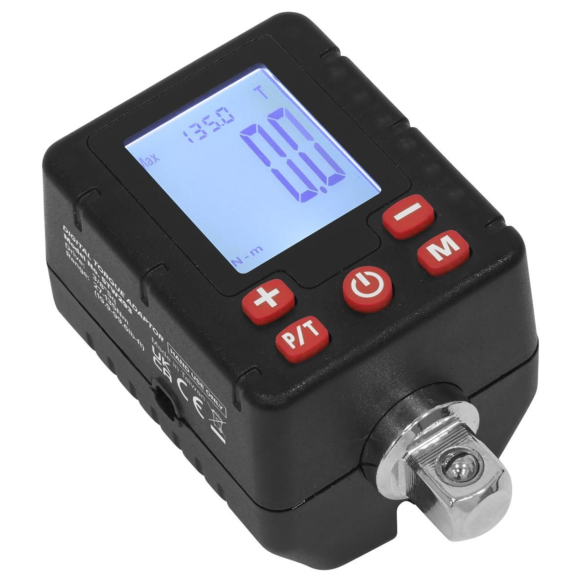 Sealey STW293 Digital Torque Adaptor 3/8"Sq Drive 27-135Nm Sealey