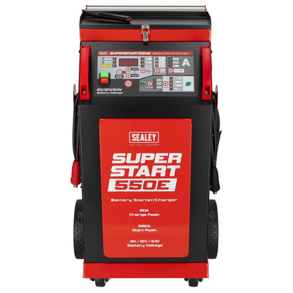 Sealey SUPERSTART550E 6/12/24V Battery Starter/Charger 550A Sealey