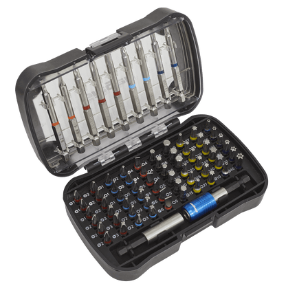 Siegen S01038 Power Tool Bit Set 71pc Colour-Coded S2 Siegen