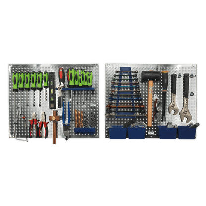 Siegen S01102 Wall Storage Pegboard Set 34pc Siegen