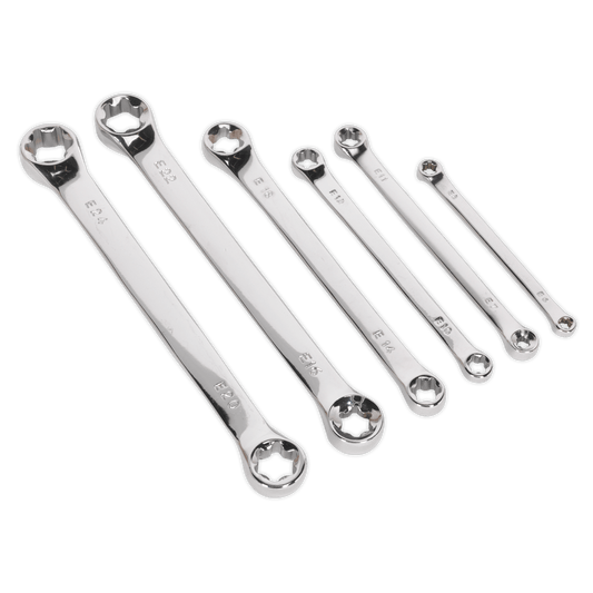 Siegen S01107 TRX-Star* Double End Spanner Set 6pc Siegen