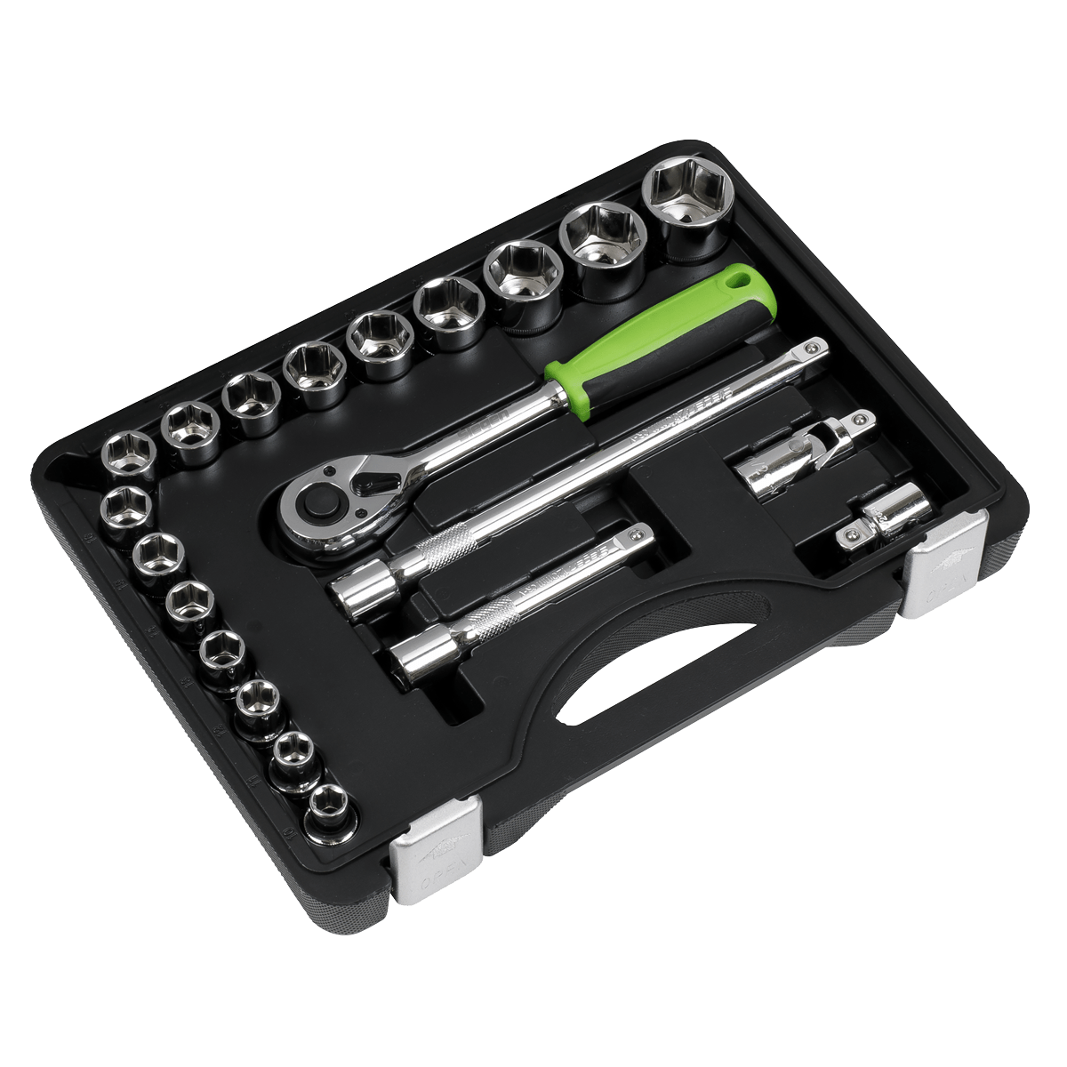 Siegen S01237 Socket Set 21pc 1/2"Sq Drive Metric Siegen