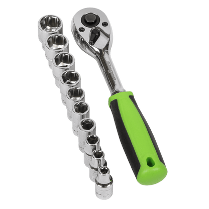 Siegen S01240 Socket Set 12pc 1/4"Sq Drive WallDrive® Metric Siegen