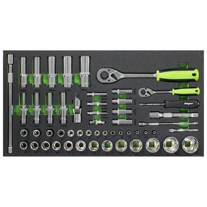 Siegen S01267 Top Chest & Rollcab Combination 6 Drawer with Tool Kit 247pc Siegen