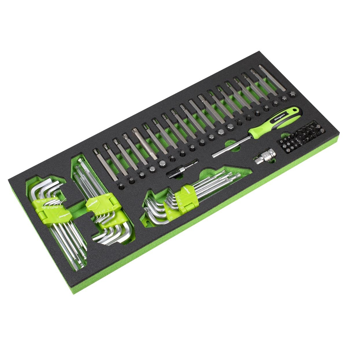 Siegen S01267 Top Chest & Rollcab Combination 6 Drawer with Tool Kit 247pc Siegen