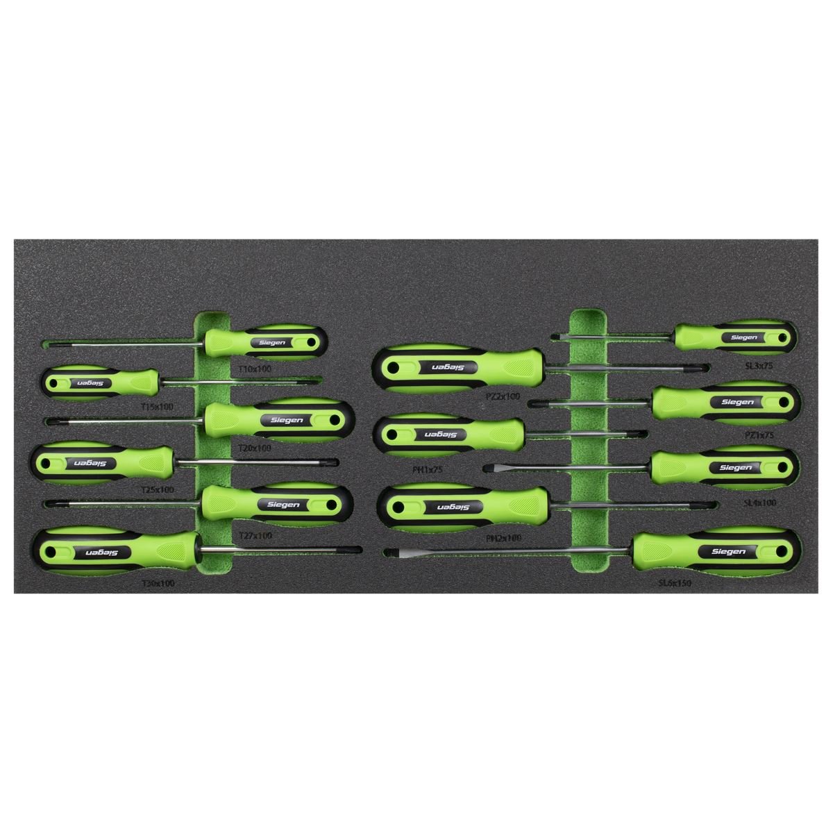 Siegen S01267 Top Chest & Rollcab Combination 6 Drawer with Tool Kit 247pc Siegen