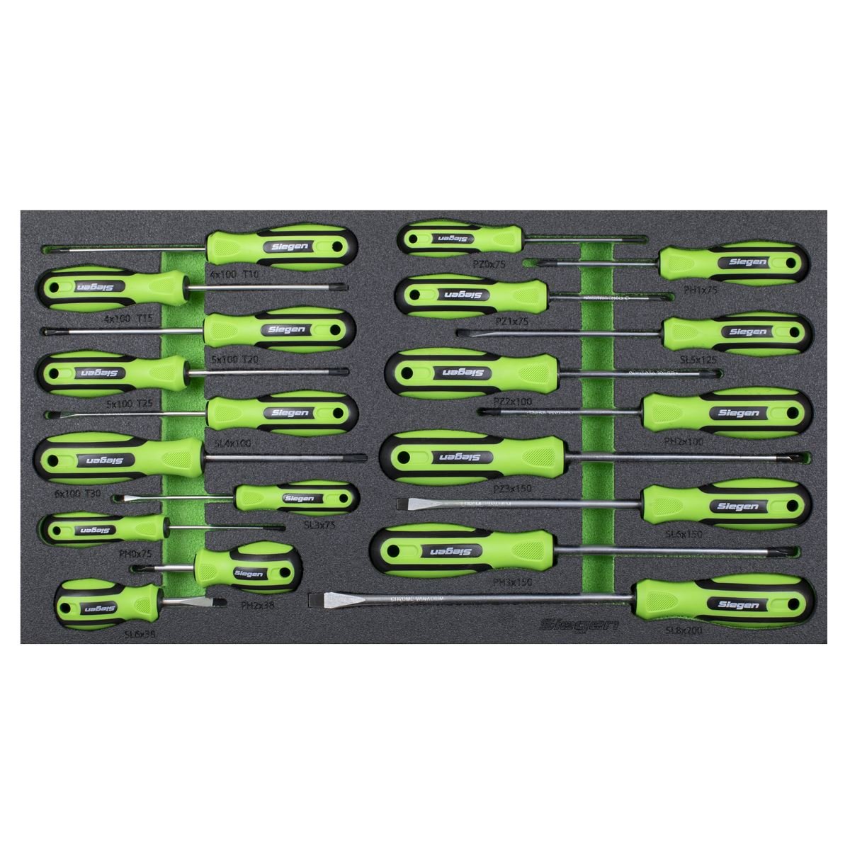 Siegen S01276 Tool Tray with Screwdriver Set 20pc Siegen