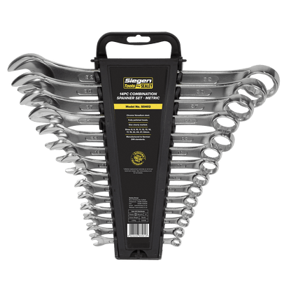 Siegen S0402 Combination Spanner Set 14pc Metric Siegen