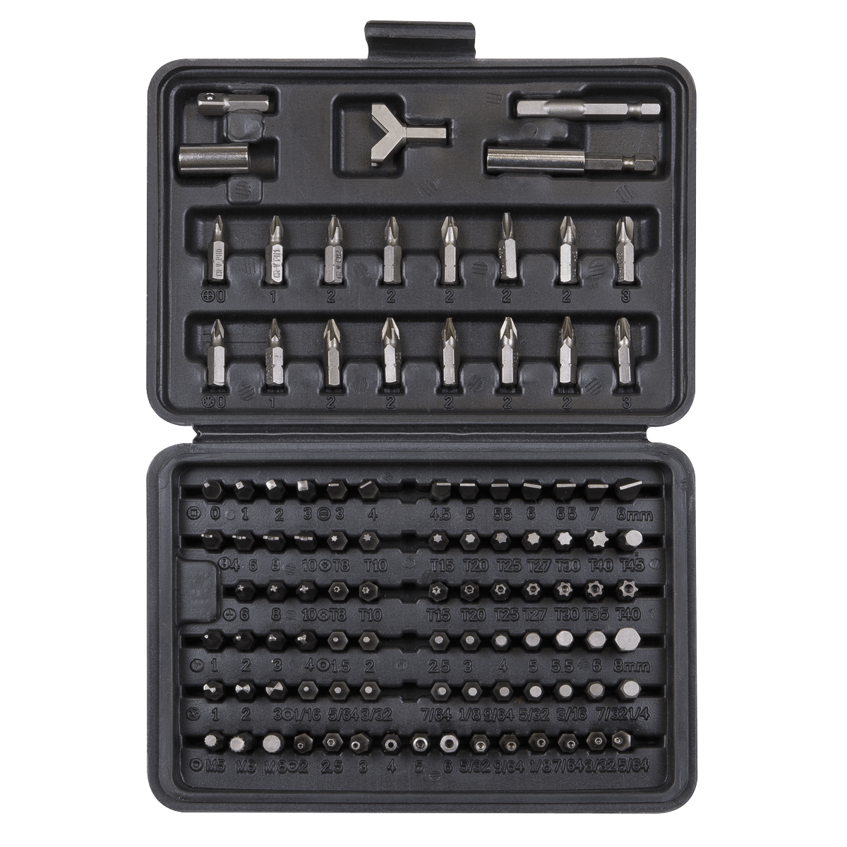 Siegen S0473 Power Tool/Security Bit Set 100pc Siegen