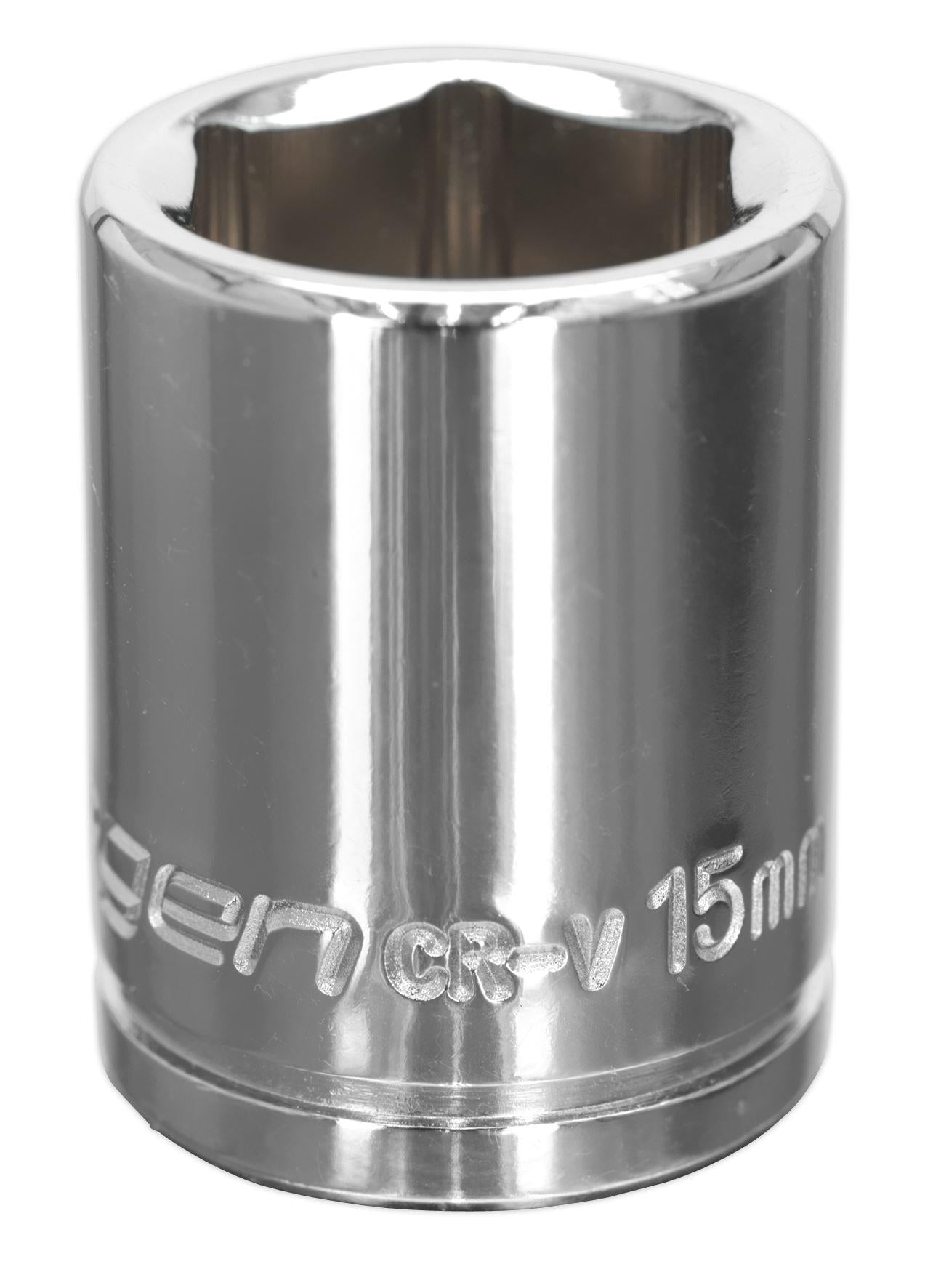 Siegen S0582 WallDrive® Socket 15mm 3/8"Sq Drive Siegen