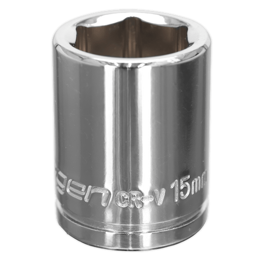 Siegen S0582 WallDrive® Socket 15mm 3/8"Sq Drive Siegen