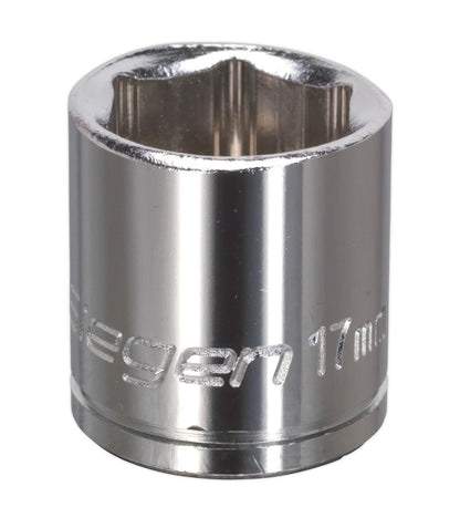 Siegen S0584 WallDrive® Socket 17mm 3/8"Sq Drive Siegen
