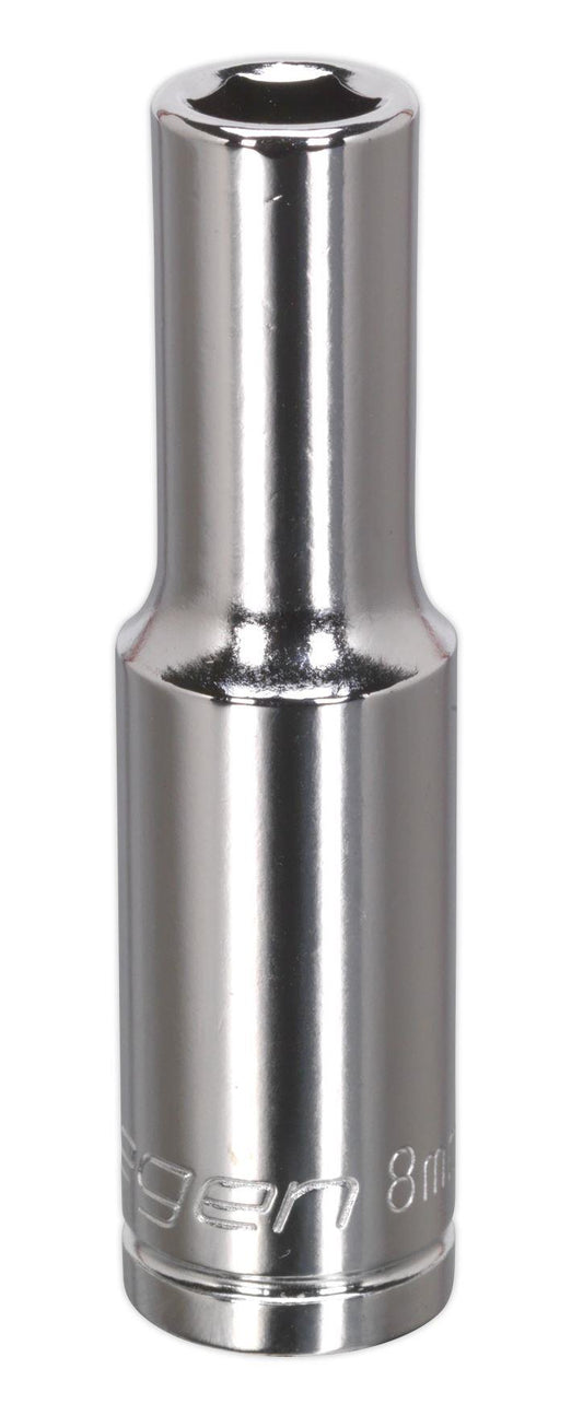 Siegen S0587 WallDrive® Socket 8mm Deep 3/8"Sq Drive Siegen