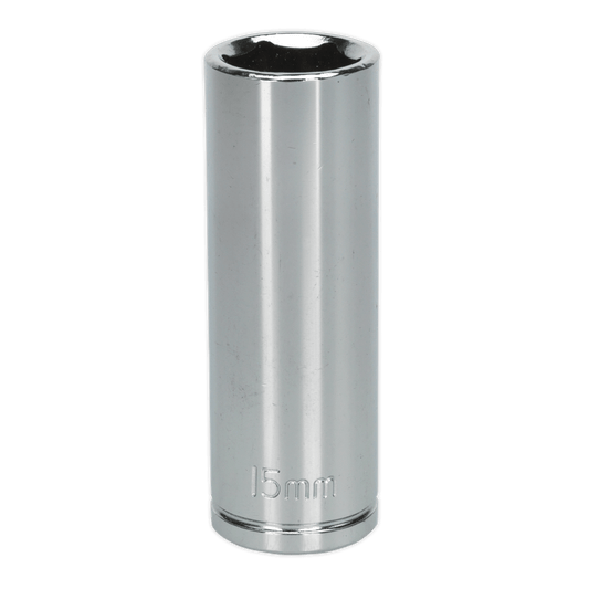 Siegen S0593 WallDrive® Socket 15mm Deep 3/8"Sq Drive Siegen