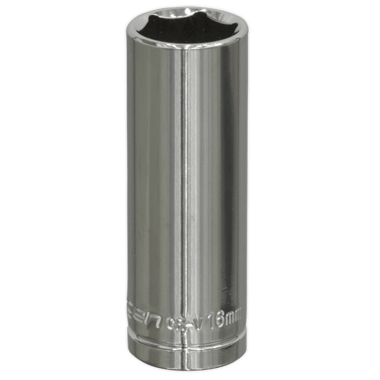 Siegen S0594 WallDrive® Socket 16mm Deep 3/8"Sq Drive Siegen