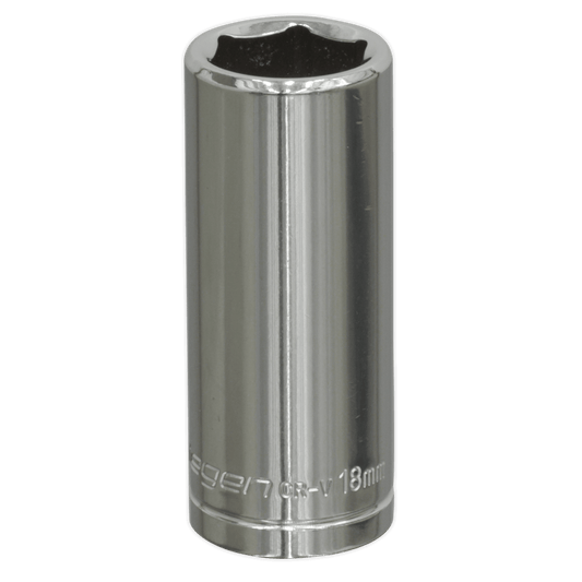 Siegen S0596 WallDrive® Socket 18mm Deep 3/8"Sq Drive Siegen