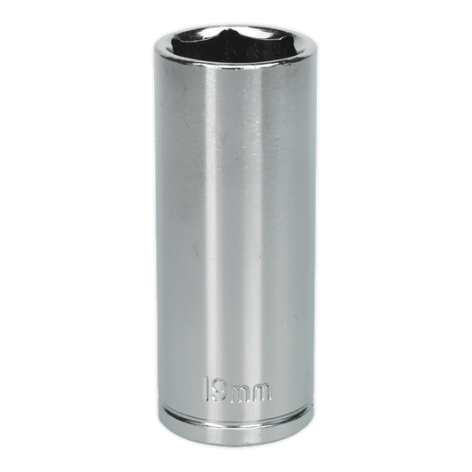 Siegen S0597 WallDrive® Socket 19mm Deep 3/8"Sq Drive Siegen