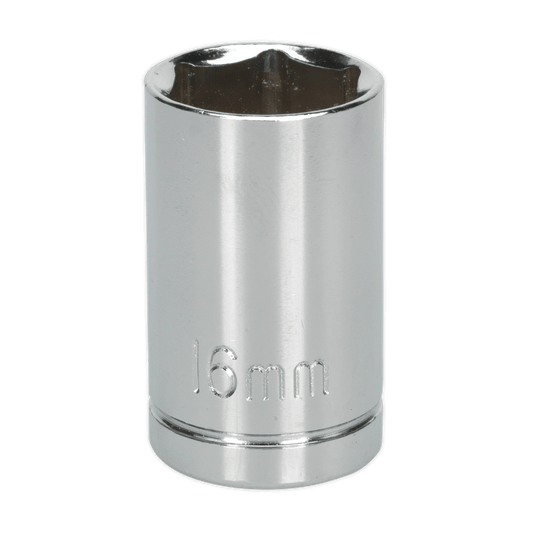 Siegen S0654 WallDrive® Socket 16mm 1/2"Sq Drive Siegen