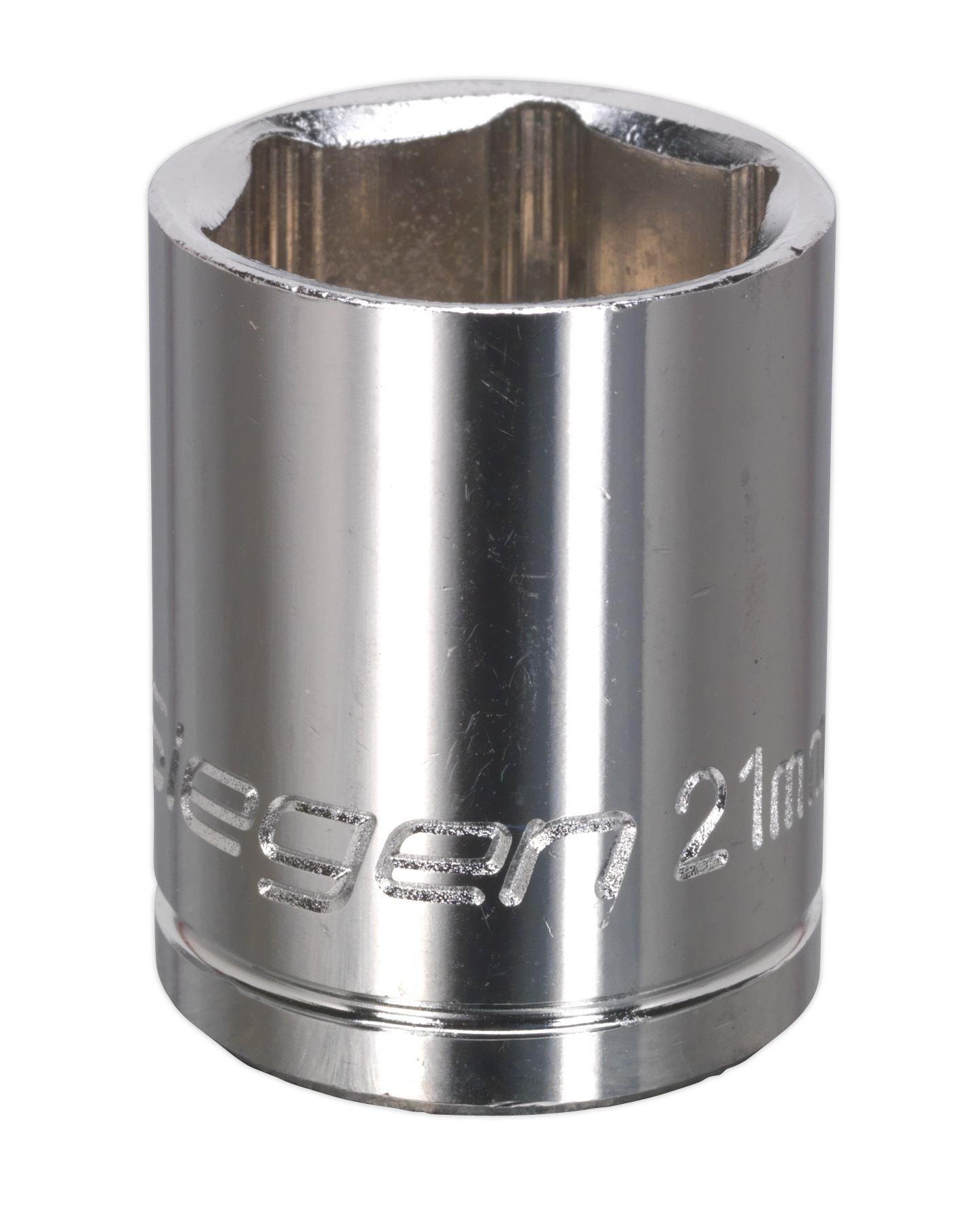 Siegen S0658 WallDrive® Socket 21mm 1/2"Sq Drive Siegen