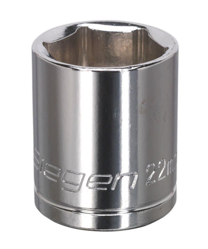 Siegen S0659 WallDrive® Socket 22mm 1/2"Sq Drive Siegen