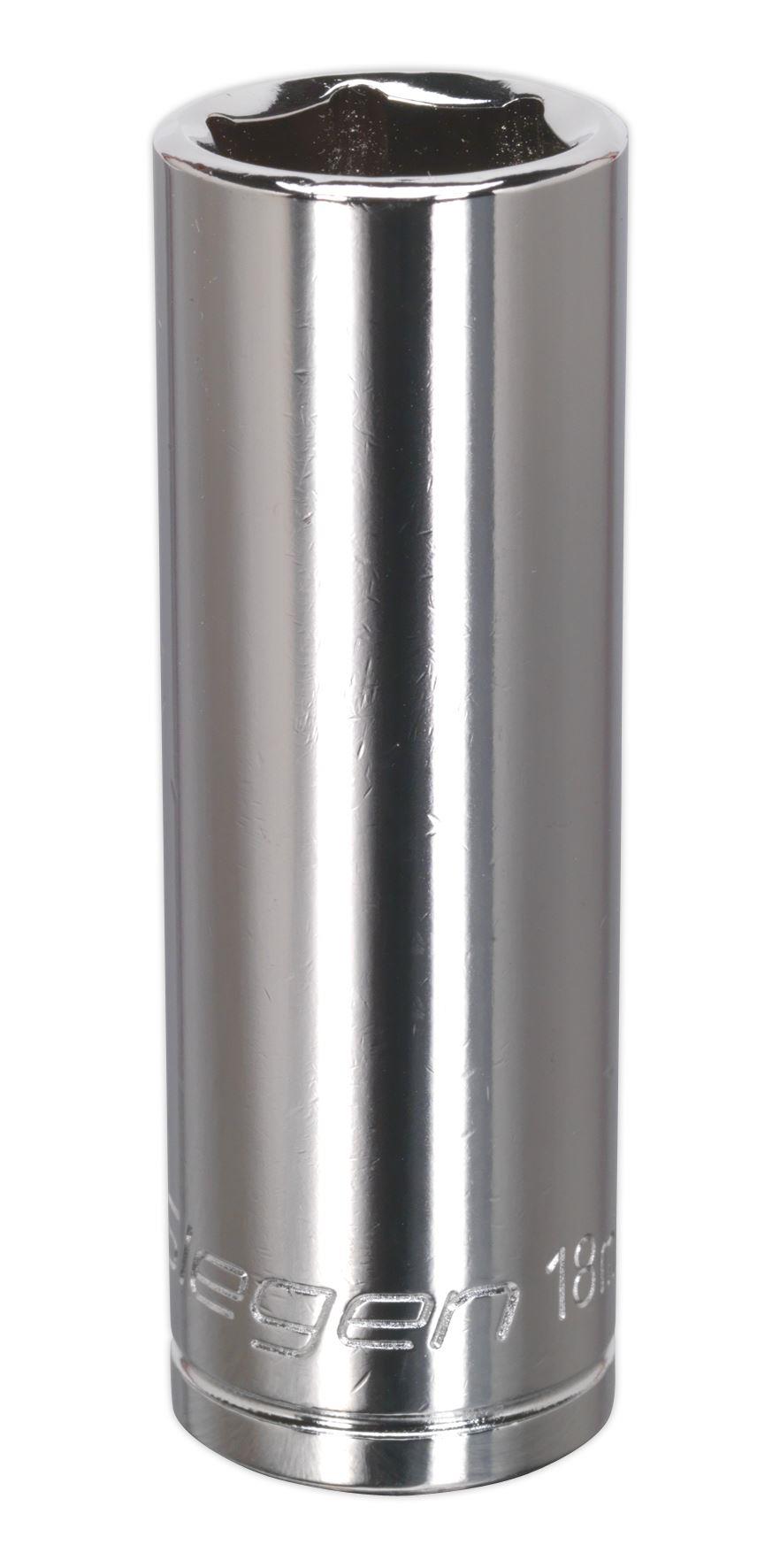 Siegen S0674 WallDrive® Socket 18mm Deep 1/2"Sq Drive Siegen