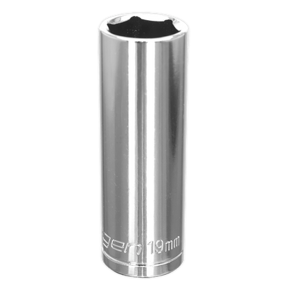 Siegen S0675 WallDrive® Socket 19mm Deep 1/2"Sq Drive Siegen