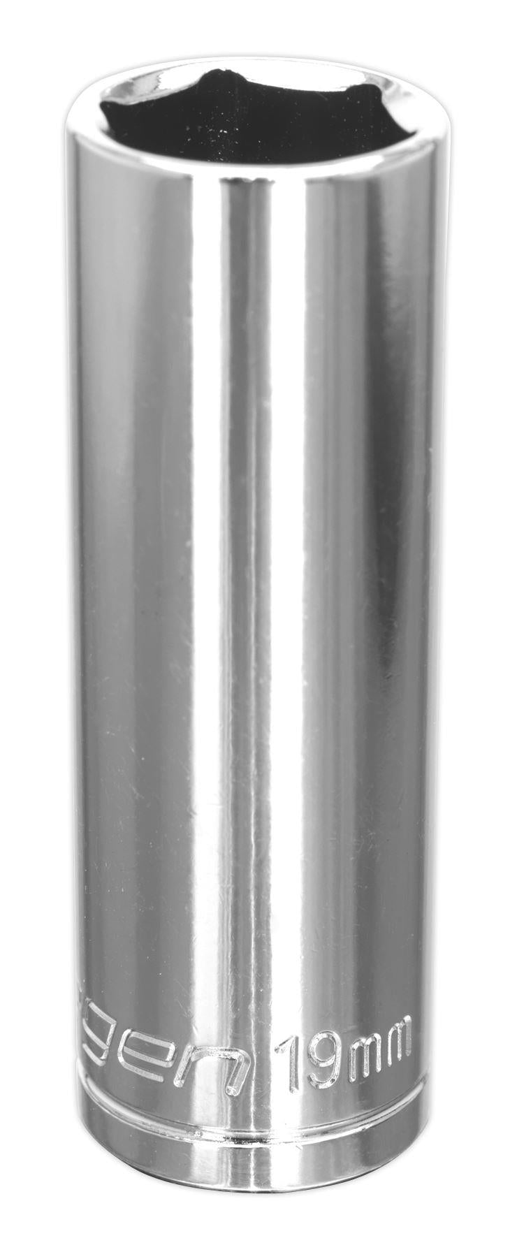 Siegen S0675 WallDrive® Socket 19mm Deep 1/2"Sq Drive Siegen