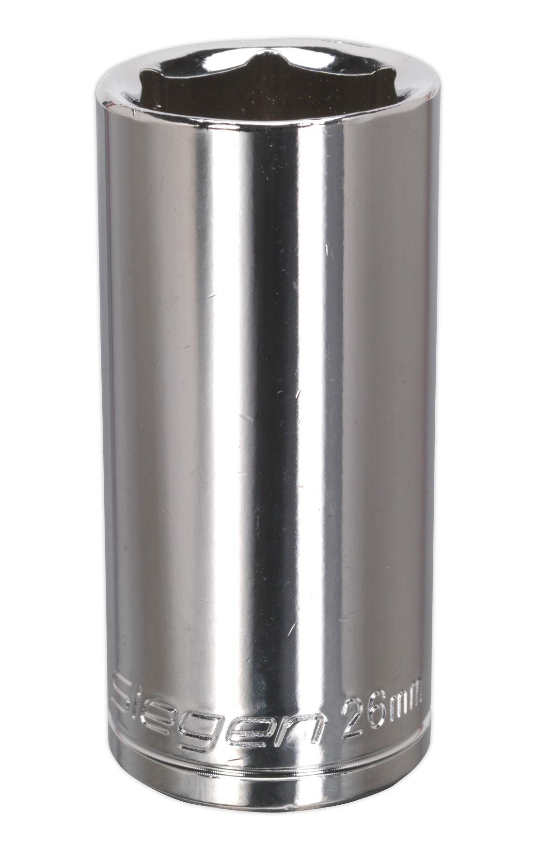 Siegen S0680 WallDrive® Socket 26mm Deep 1/2"Sq Drive Siegen