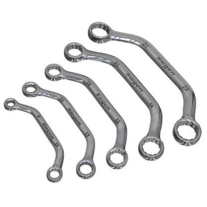 Siegen S0716 Obstruction Spanner Set 5pc Metric Siegen