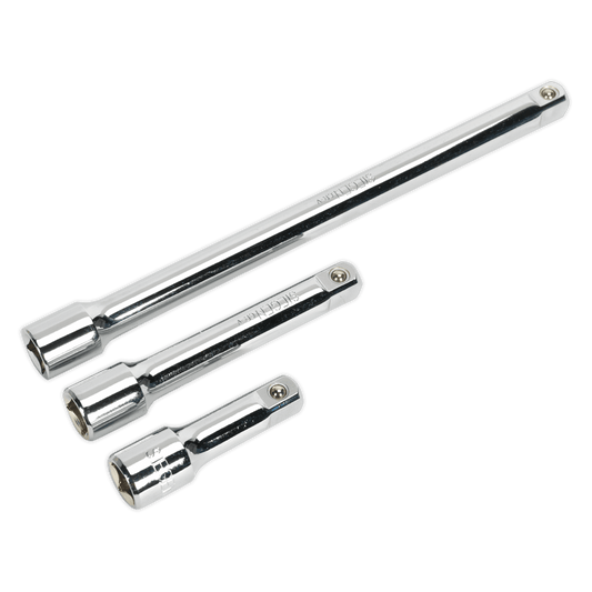 Siegen S0720 Extension Bar Set 3pc 1/2"Sq Drive Siegen