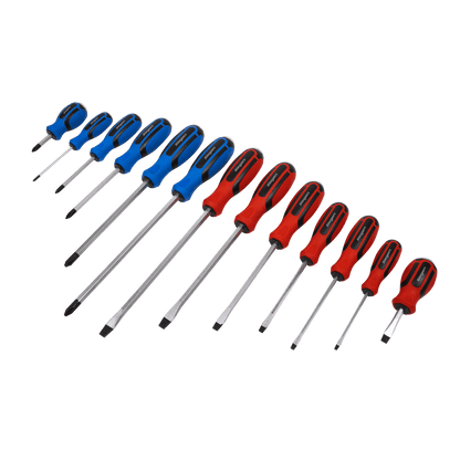 Siegen S0754 Screwdriver Set 13pc Hammer-Thru Siegen
