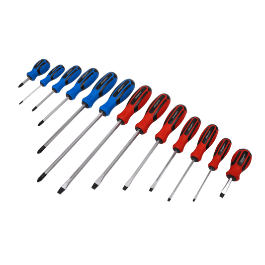 Siegen S0754 Screwdriver Set 13pc Hammer-Thru Siegen